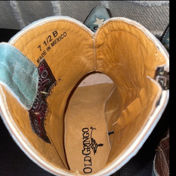 🏍 {PRICE FIRM} OG Dawn Pippin 8” Oryx Aqua Boots ~ Usado Snow - Picture 10 of 13